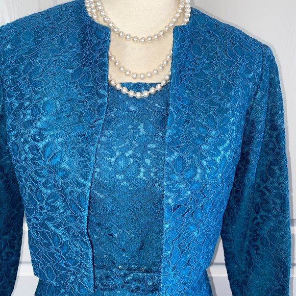 Vintage custom teal sheath and jacket - Picture 2 of 16